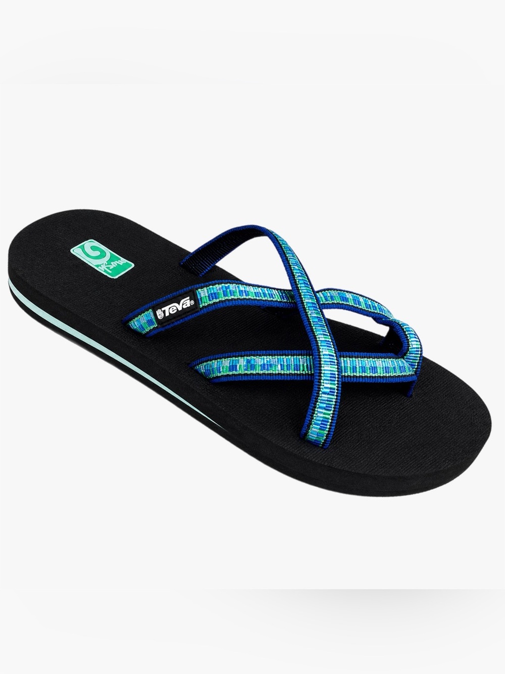 Teva Olowahu Blue Mush Sandal Sz 5 - Picture 2 of 11
